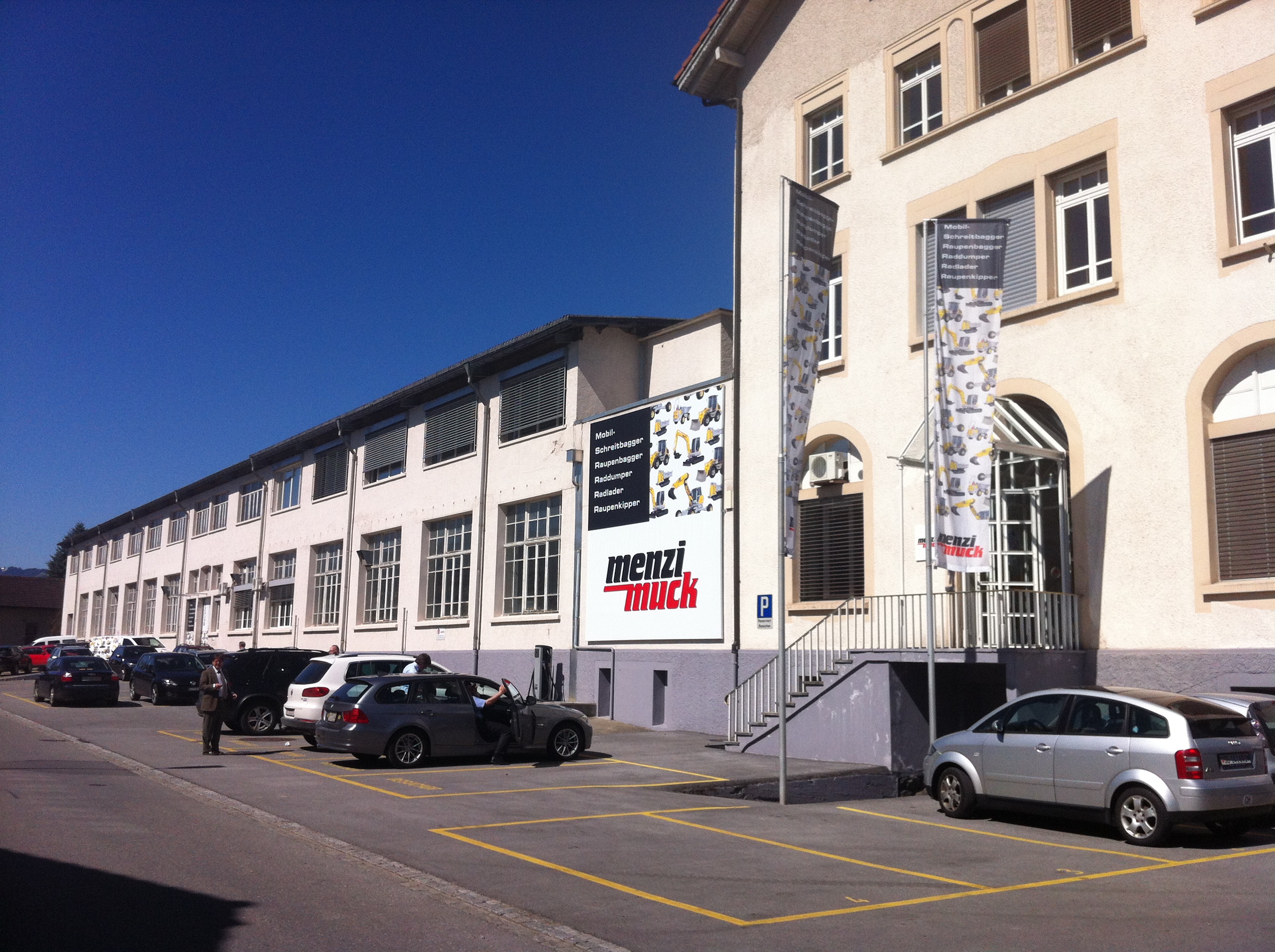 Das Firmengebäude von Menzi Much im Rheintal.