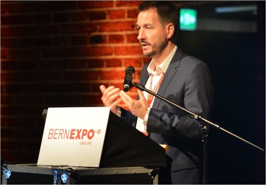 Roland Brand, CEO der Bernexpo Groupe, an der GV 2014. Bild: zvg