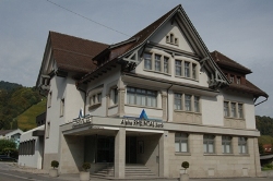 Eine der Geschäftsstellen der Alpha Rheintal Bank befindet sich in Berneck. Quelle: Alpha Rheintal Bank AG