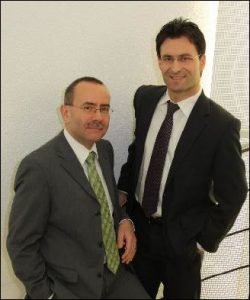 Die Geschäftsleitung der Clientis Bank im Thal: Hans Peter Schrenk und Fabio Zaccardo (v.L.). Bild: zvg