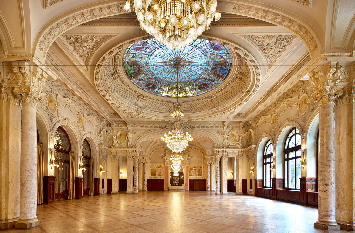 Der grosse Ballsaal des Beau-Rivage Palace kann vielseitig genutzt werden. Quelle: Beau-Rivage Palace SA