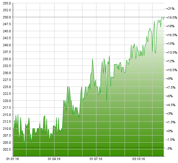 Die Performance der Gavazzi-Aktie liegt seit Jahresbeginn bei knapp 20%. Chart: www.moneynet.ch