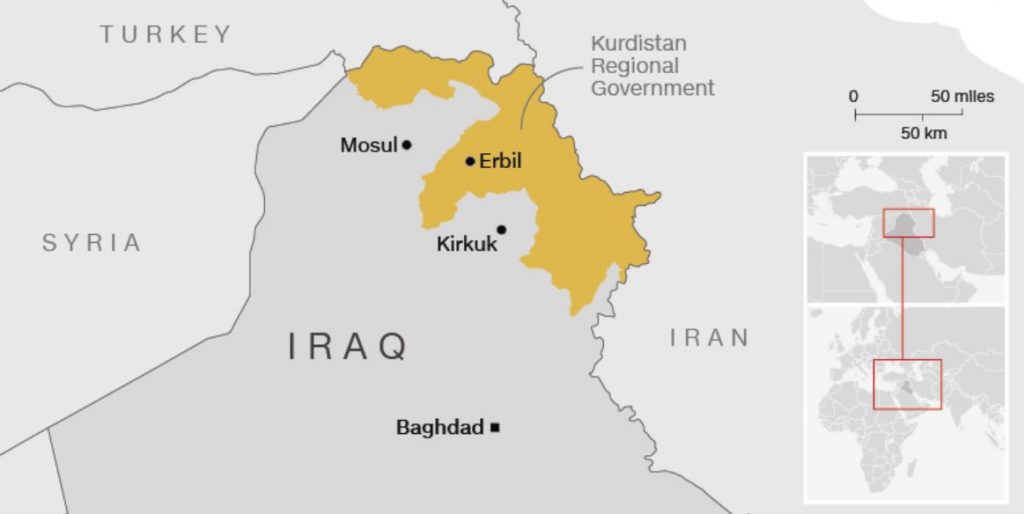Karte Kurdistan