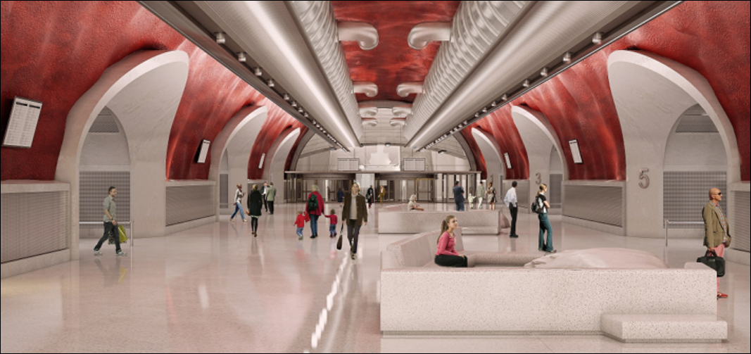 Implenia: Busbahnhofsbau im Innern eines Bergs in Stockholm