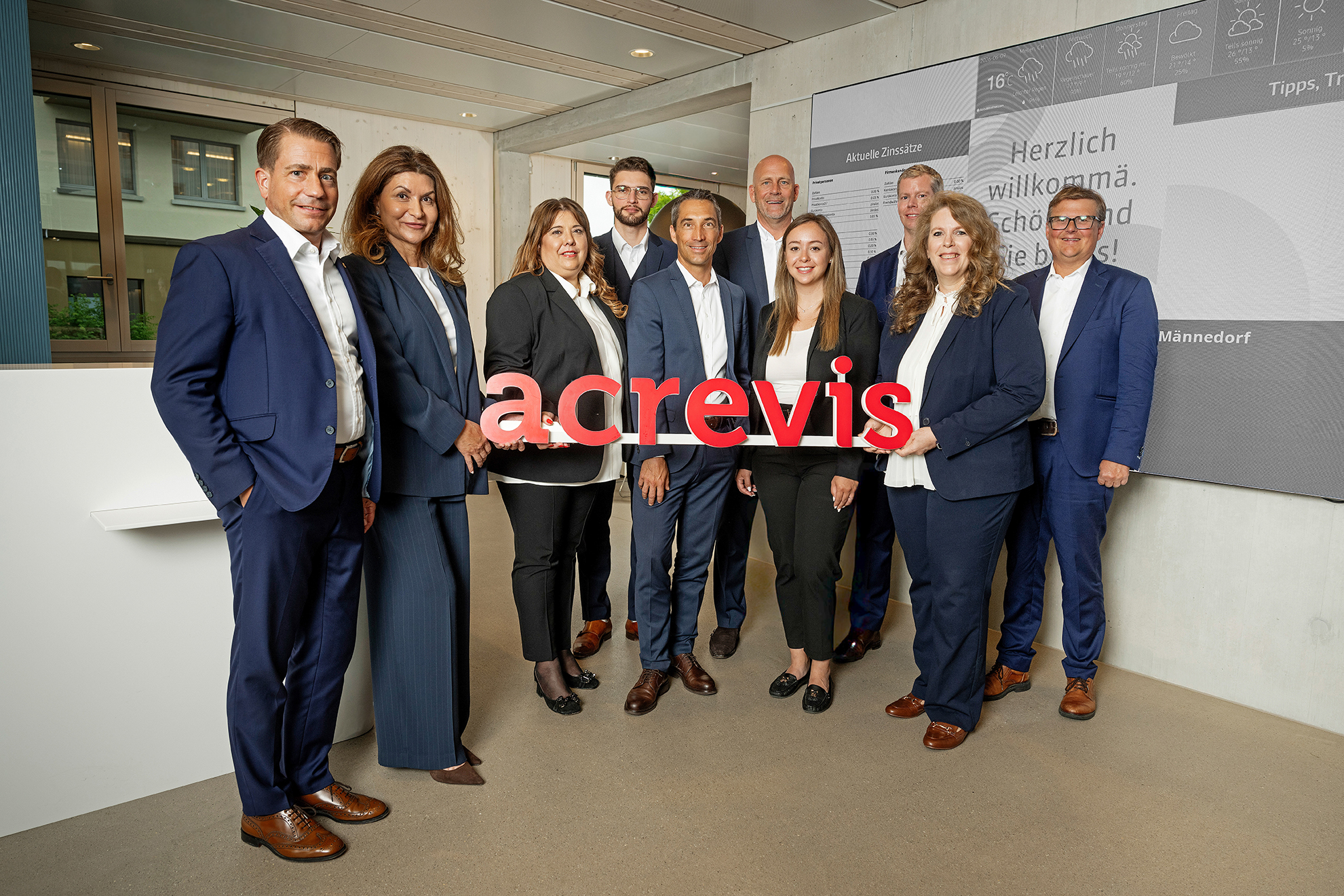 Acrevis Bank: Aktiensplit und Zusammenschluss mit der Regiobank Männedorf vollzogen